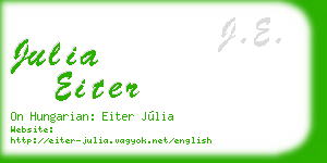 julia eiter business card